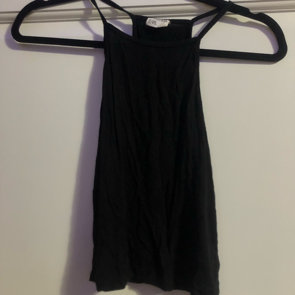 Black tank top
